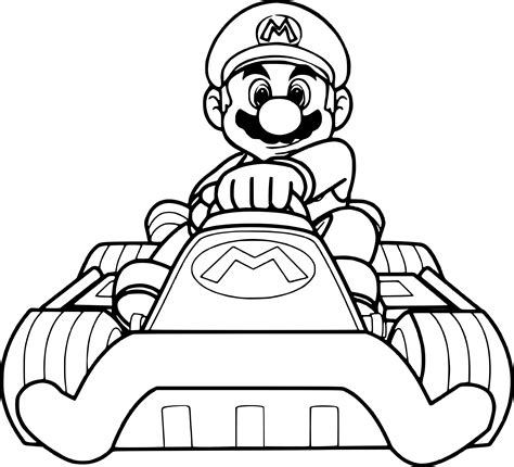 Voiture Coloriage Mario Kart : Diddy Kong Kart Coloriage Mario Kart